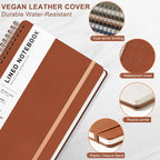 ABERLLS Brown Lined Spiral Journal Notebook - Image 4