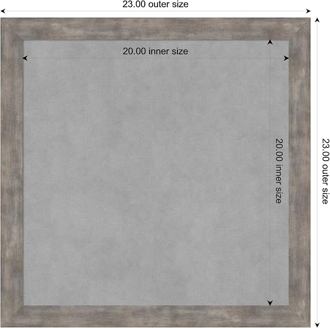 Amanti Art Silver Framed Magnetic Board 23x23 Medium Vision Board - Image 4