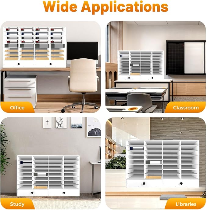 SHIECAMASIC Literature Organizer, 32 Compartments Office Mailbox - Image 6