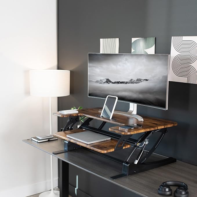 VIVO 36 inch Height Adjustable Stand Up Desk Converter, V Series, Quick Sit to - Image 6