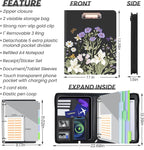 KLLVE Clipboard with Storage for Men Women, Leather Padfolio Portfolio with - Image 2