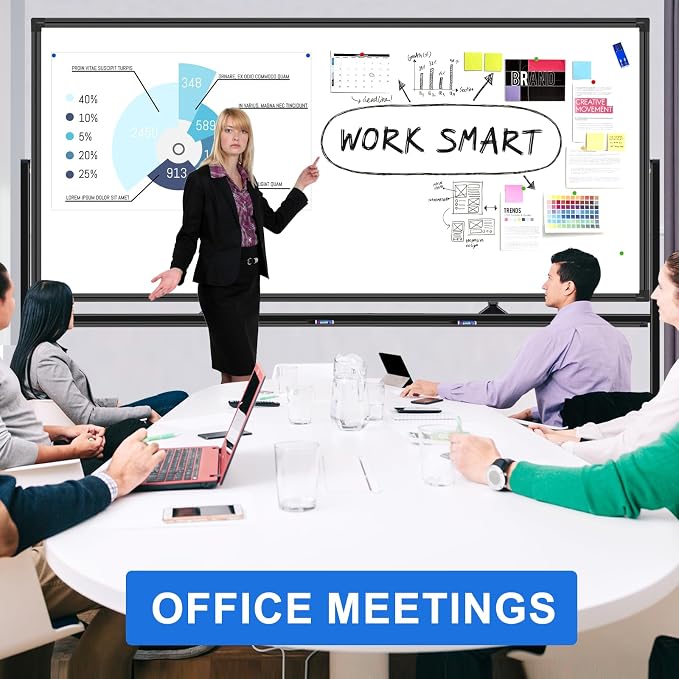 Max-officoo 4'x8' Large Dry Erase White Board - Image 7