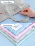 Pendancy Mesh Zipper Pouch 11x13.7 in, Large Double Pocket Waterproof File Bag - Image 6