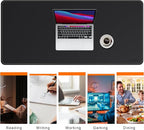 Mydours Large Desk Mat 51.2" x 23.6", PU Leather Surface - Image 6
