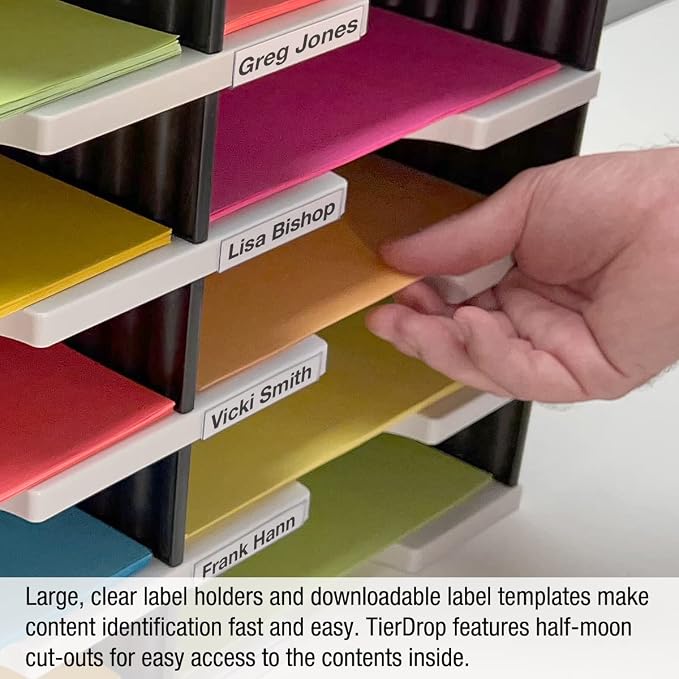 Ultimate Office TierDrop Desktop Organizer/Forms Mailroom Classroom Sorter - Image 7