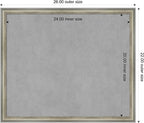 Amanti Art Silver Framed Magnetic Board 22x26 Medium Vision Board - Image 3