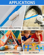 KIWIHUB 10 Rolls Painters Tape 2 inch Wide, Wall Painting, Home Improvement - Image 7