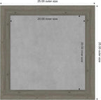 Amanti Art Grey Framed Magnetic Board 25x25 Medium Vision Board - Image 3