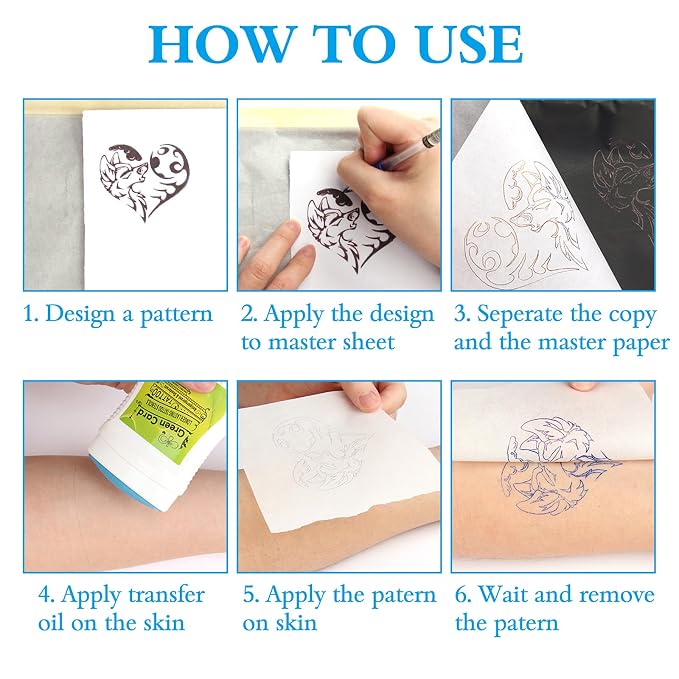 Yangna Tattoo Transfer Paper 50 Sheets A4 Thermal Stencil Paper - Image 4