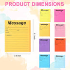9 Pcs Colorful Phone Message Pad, 5.1×3.9 Inch Message Sticky Notes, - Image 2