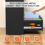 INTERGREAT Lateral File Cabinet 2 Drawer, Locking File Cabinet - Image 5