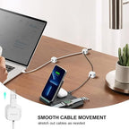 24 Pack Magnetic Cable Clip Organizer Cord Holder, Picozon Adhesive Cable - Image 3