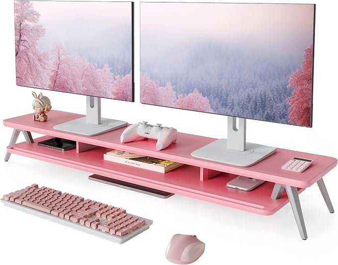 Fenge Dual Monitor Stand, Monitor Stands Riser by Fenge