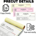 Custom Invoice Book with Logo 100 Set Personalized Receipt Books Customized - Image 4