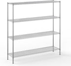 Regal Altair 18" Deep x 72" Wide x 74" Height Wire Shelving Kit | 4-Tier | NSF by Regal+Altair
