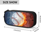 Baseball Pencil Box for Boys, Cool Sports Pencil Case - Image 3