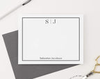 Classic Personalized Two Letter Stationary Monogram Stationary Set - Image 4