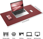AFIING Leather Desk pad Protector, Large Desk mat - Image 3