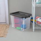 Sterilite 18-Pack Modular Stacker Box, Durable Clear Plastic Storage Bins - Image 4