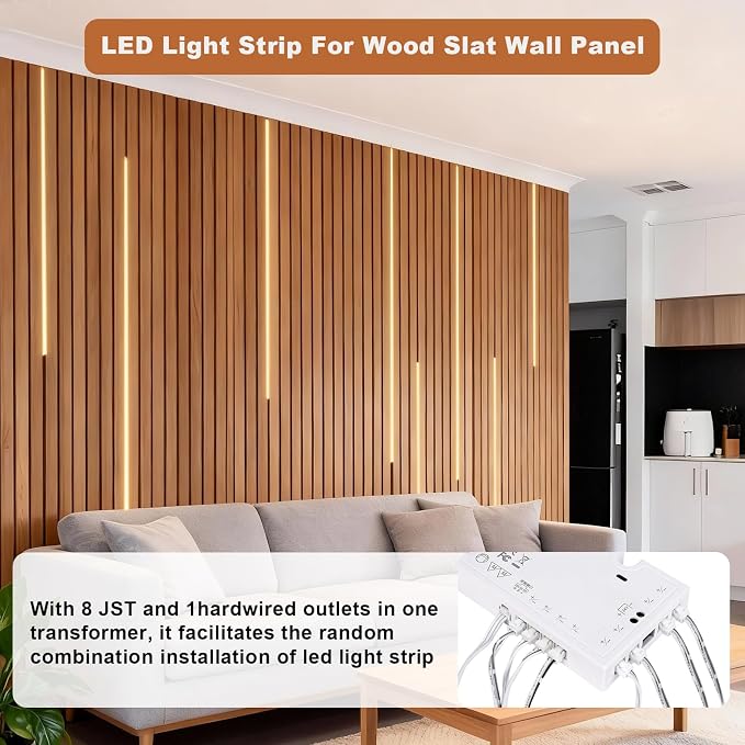 CUBITOR Under Cabinet Led Light Strip kit, 2 Roll x 16.4ft Cuttable 3000K COB - Image 5