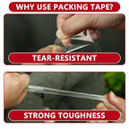 SWRT 2.7Mil Thick Ultra Clear Packing Tape, 36 Rolls Heavy Duty Packaging Tape - Image 4