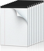 Note Pads 8.5 x 11.75 Writing Pads, 10 Pack, Double-Side Printed Lined Paper by NotePads