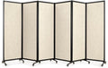 Upgrade Version Room Partition and Divider, Freestanding Rolling Dividers by StrongBird