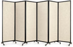 Upgrade Version Room Partition and Divider, Freestanding Rolling Dividers by StrongBird