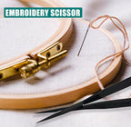Cross Edge Spring Scissors 5 Inch straight Stainless Steel Precision Eyebrow & - Image 8