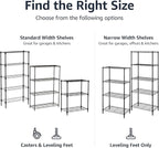 Amazon Basics 5-Shelf Multipurpose Adjustable Sturdy Steel Storage Shelving Unit - Image 5