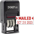 ZIGEL D50 Date Stamp with MAILED by ZIGEL