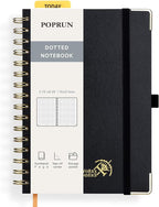 POPRUN Spiral Dotted Journal Notebook, by POPRUN