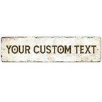 Rustic Custom Sign, Personalized Metal Signs, Gift by SigoSigns