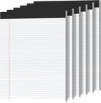 6 Pack Legal Pads 8.5 x 11 College Ruled 300 Sheets Note Pads 8.5 x 11 Notepads by Nichela