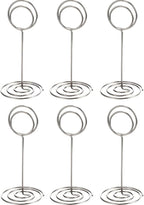 TecUnite 24 Pieces 3.35 Inch Table Number Holder Place Card Photo Holder - Image 5
