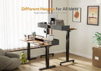 Claiks Standing Desk with Drawers, Adjustable Stand Up Electric Standing Desk - Image 8