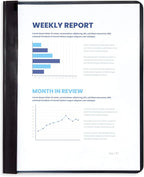 Blue Summit Supplies 25 Black Plastic Report Covers - Image 2