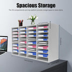 36 Slots Mail Sorters for Office, PVC Literature Organizer - Image 2