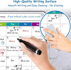 4-Pack Non-Magnetic Dry Erase Calendar Board Set – Monthly, to-Do List Planner - Image 5