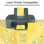 Double Sided Gold Cardstock 8.5 x 11 Metallic Paper, Goefun 100 Sheets 80lb - Image 4