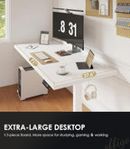 OffiGo 71 Inch Executive Electric Standing Desk, Height Adjustable Desk - Image 5