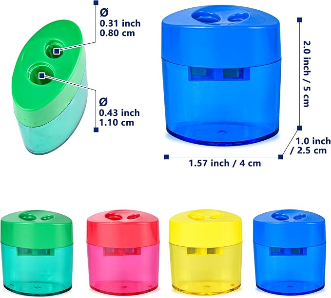 AUSTARK 24Pcs Pencil Sharpener Manual - Image 2