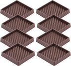 VOCOMO 3X3 Rubber Caster Cups, Non Slip Furniture Pads, Anti-Slip Furniture by VOCOMO