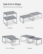 SONGMICS Spice Racks, Countertop Organizers, Shelf Risers, Expandable - Image 7