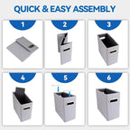 ComfortKeeper 4 Packs Letter Size File Organizer, File Folders Organizer - Image 6