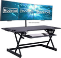 Rocelco 46" Height Adjustable Standing Desk Converter by Rocelco