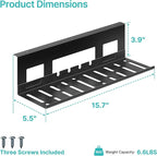 PEGZONE Under Desk Cable Management Tray, 15.7 Inches Metal Cord Organizer Rack - Image 9