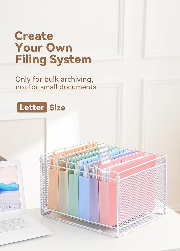SortRax Plastic Extra Capacity Hanging File Folders, Heavy Duty - Image 6