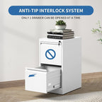 FLIXELIO 2 Drawer File Cabinet - Image 4
