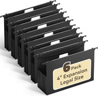 Ansook Extra Capacity Hanging File Folders Legal Size, Heavy Duty 4" Expansion by Ansook